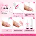 3 x Nail Glue Remover for Press On Nails, 10ml*2pcs Upgraded 2 in 1 Twist & Remove Pen Design Gentle Quick Removal, Semi Solid Nail Glue Adhesive Remover, Not for Gel Polish Base Coat