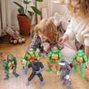 4.7" Turtles Action Figures 6PCS Figure Bundle Toys Collection Birthday for Kids