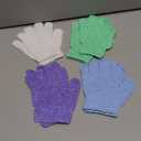 Linda Exfoliating Bath Gloves, Pack of 4