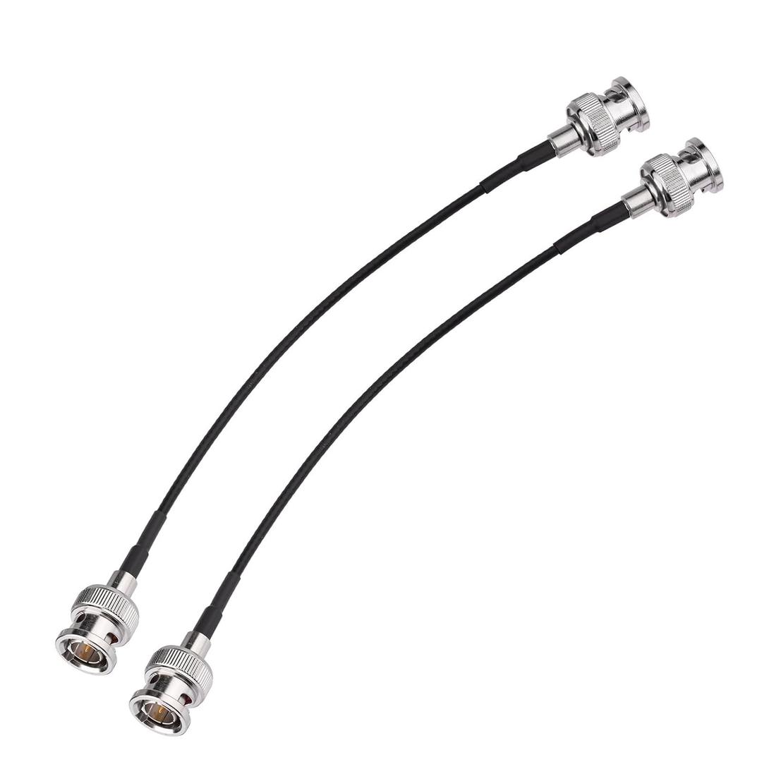 Superbat 3G SDI Cable 75 Ohm BNC Male to Male Black RG179 SDI Video Cable 6inch for Professional Camcorders SDI Video Splitter SDI Monitor Switcher,Supports HD-SDI/3G-SDI/4K/8K(2-Pack)
