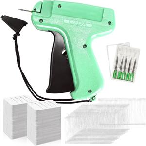 Vmiapxo 2506 Pcs Clothing Tag Machine Kit, Garment Price Tag Attacher, Tagging Gun with 6 Steel Needles 2000 White Barbs Fasteners 500 Clothing Labels for Store Warehouse Boutique