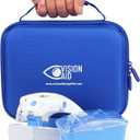Vision Aid Magnifying Glasses with LED Light 5 Lenses Headband Case Hands Free Illuminated Head Magnifier for Hobby Painting Close Work Jewelry Watch Repair (3AAA Battery Powered - Standard Set)