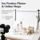 Yizhily Ivorine Beige Cream Seamless Paper Backdrop, 53 in x 16.4 ft