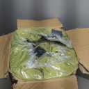 3 Inch Memory Foam Camping Mattress, Dual Layer Thick Sleeping Camp Pad for Car Tent Cot, Roll-Up Portable Glamping Floor Bed for Guests Sleepover (Avocado Green)