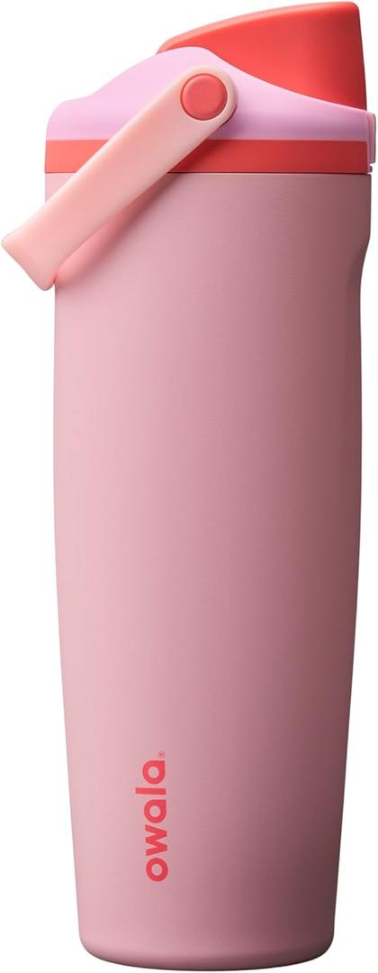 Owala FreeSip Sway Insulated Stainless Steel Water Bottle with Two-Way Spout, Built-In Straw and Bucket Handle, Made for Travel, School, and Sports, 30oz, BPA Free, Leak Proof