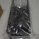 Cisily Kitchen Sink Caddy Organzier with High Brush Holder, Sponge Holder for Sink, 304 Rustproof Stainless, Kitchen Countertop Soap Dispenser Organizer, Kitchen Decor and Accessories (9.25, Black)