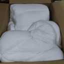 Full Mattress Topper Extra Thick Pillowtop Cooling Mattress Topper Plush Mattress Pad Cover Protector with 8-21 Inch Deep Pocket 3D Snow Down Alternative Fill White