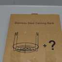 Canning Rack with Heat Resistant Silicone Handles,Stainless Steel Canning Jar Rack Canner Rack Canning Rack Canning Tongs for Regular Mouth Ball Jars, Canning Jar Lifter(no jars)