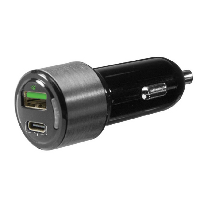 ZGEAR Adaptive Fast Car Charger With USB-A USB C Ports