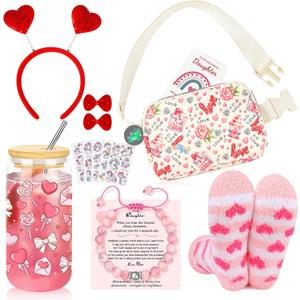 Valentines Day Unique Gifts for Daughter, Daughter Christmas Valentines Day Birthday Gifts from Mom Set of 8