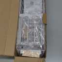 Sponge Holder for Kitchen Sink, Kitchen Sink Caddy with Suction Cup, Sink Organizer Rack for Kitchen Accessories, 304 Stainless Steel Dish Scrubber Holder Self Draining for Sponge, Soap, Dish Brush (White)