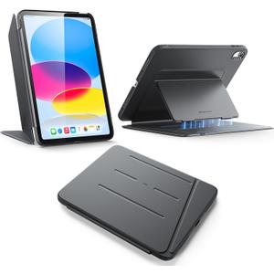 ESR for iPad A16 Case, iPad 11th/10th Generation Case (2025/2022), Vertical Stand Cover, Multi Stand Angles, Ultra-Stable Cover, Flip Series, Black