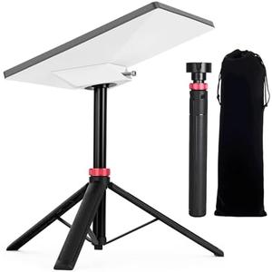 Portable Tripod Stand for Starlink Mini – Compatible with New & Old Pipe Mount Adapters, Lightweight 0.9 lb Aluminum Folding Base with Carry Bag for Camping, RV, Travel (Red)
