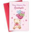 Valentines Day Cards for Granddaughter, Valentine's Day Cards Gift from Grandpa Grandma Grandmother Grandfather, Happy Valentine's Day. Pack of 7