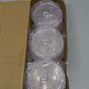 AOZITA 6 Pack Acrylic Qtip Holder Dispenser for Cotton,Swab, Ball, Round Pads, Floss Picks - Clear Plastic Apothecary Jar Set, Bathroom Canister Storage Organization, Vanity Makeup Organizer