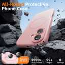 Magnetic for iPhone 17 Case, [Matte Solid Color] [Full Camera Protection] Protective Case for iPhone 17 - Pink