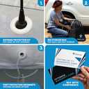 EzyShade 10-Layer Car Cover Waterproof All Weather. See Vehicle Size-Chart for Accurate Fit. Outdoor Full Exterior Covers for Automobiles Sedan Hatch SUV Rain Sun Protection. Size A5 (See SizeChart) (Reflective)