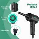 Air Duster - Electric Air Blower - 5.74oz High Power Cleaning for Computer - PC - 2 Gear Compressed Air (Green)