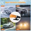 Car Heater, Portable 200W 12V Car Heater & Defroster, 2-in-1 Fast Heating & Cooling Fan, Plug in Car Heater for Windshield Defogger, 360 Rotatable Car Heaters for Vehicle,RV,SUV (Black&Silver)