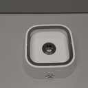 1L Dog Water Bowl No Spill, 35oz Spill Proof Dog Water Bowl Reduce Refill, Slow Drinking Pet Bowl Anti Splash No Mess for Vehicle/Outdoor/Indoor, White (Grey)