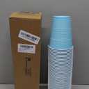Pickmesh 50 Pack 12 oz Plastic Cups Disposable Cups Bulk for Wedding Baby Shower Birthday Graduation Family Gatherings and Festive Celebrations Party Supplies(Light Blue)