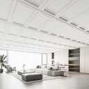 WOWSTAR 12-Pack 2x4ft Drop Ceiling Tiles, Waterproof Glue up Ceiling Panels, Modern Style 3D Wall Panels, White