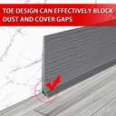 FONUNO Vinyl Wall Base Baseboard Molding Trim 4" Flexible Self Adhesive Rubber Wall Base Moulding Trim Peel and Stick Design, 4 Inch x 20 Feet, Medium Grey Wood Grain