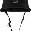 Half Motorcycle Helmet Halfs Shell Helmet German Style Motorcycles Helmets,Large 