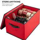 ZOBER Christmas Light Storage Reels - Christmas Light Organizer with 4 Plastic Wheels - Fits 200 Mini Lights Per Spool, Lights Storage - Strong & Durable Material - Stitched Reinforced Handles - Red