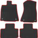Car Floor Mats Custom Fit for Lexus is 250/IS 300/IS 350/IS 200t/IS 250f 300f 350f 2014-2025 Black Red Rubber Auto Liner Mats All Weather Protection