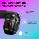 HyperX Cloud Stinger 2 Gaming Headset, DTS Headphone:X Spatial Audio, Lightweight Over-Ear Headset with mic, Swivel-to-Mute Function, 50mm Drivers, PC Compatible, Black