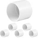 6 pcs 2" PVC Coupling Pipe Fittings (Socket x Socket) Schedule 40 PVC Fittings used For Plumbing and Irrigation