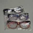 3 Pack Bifocal Reading Glasses for Women Fashion Clear Top Bi-focal Readers Full Lenses Dual Focal Eyeglasses