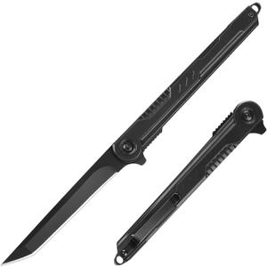 FUNBRO EDC Pocket Knife - 7CR13Mov Steel Tanto Blade, Slim Survival Knife with Clip and Liner Lock, Window Breaker for Outdoor Camping- Stocking stuffer Gifts for Men Women