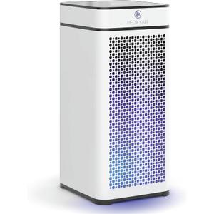 Medify MA-40 UV Light Air Purifier with True HEPA H14 Filter | 1,793 ft Coverage in 1hr for Wildfires Smoke, Odors, Pollen, Pets | Removal to 0.1 Microns | White, 1-Pack