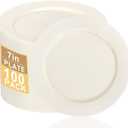 100 Pcs Ivory Plastic Plates, 7 inch Cream Dessert Plates, Elegant Disposable Plates Perfect for Wedding, Baby & Bridal Shower or Party (100 Guests)