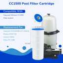 Fil-fresh CC1500 Pool Filter Cartridges Compatible with Hayward XStream CC1500, Replacement for Hayward CCX1500RE, Pleatco PXST150, Unicel C-8316, 150 sq.ft