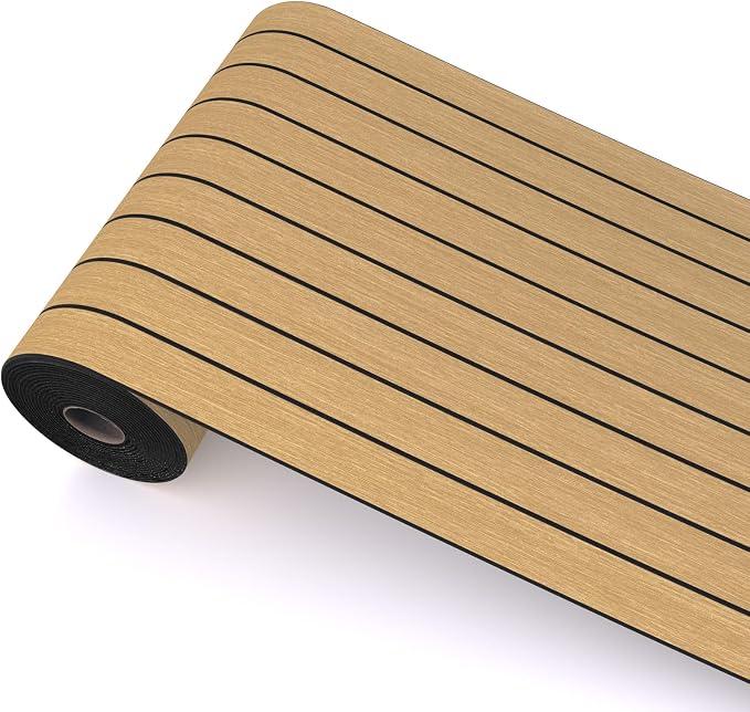 Peel and Stick Wood Slat Wall Panels, Yellow Wood, 118 x 15.7 in
2.8mm 3D Flexible PVC Wood Panel, Faux Wood Self-Adhesive Foam Wallpaper for Bedroom, TV Wall & Office, 12.86 Sq ft