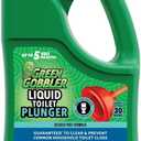 Green Gobbler Liquid Toilet Plunger | Clog Remover | Safe for Toilets and Septic | No Plunger Needed | 5 Uses (60 Fl Oz (Pack of 1))