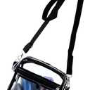 IFAMIO Clear Purse Bag Stadium Approved Men Women Crossbody Bag with Adjustable Shoulder Strap for Concerts Sports Events Festivals Work Business