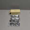 Gaoye +1.0 Reading Glasses Men - Blue Light Blocking Lenses, TR90 Frames, UV400 - Eyeglasses with Clear Vision (A4 Pack Black)