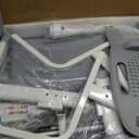 LVYUAN Kids Desk and Chair Set, Height-Adjustable, Included LED lamp, Gray