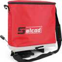 Salcod 25LB Bag Seed Spreader for Lawn, Adjustable Handheld Fertilizer Spreader with Shoulder Strap, Broadcast Grass Seed Spreader for Lawn Care, Garden Seeding, Yard Fertilizing