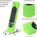 2 x Pinowu Remote Cover (2pcs) Compatible with Fire TV Stick 4K 1st Gen (2021) / Lite/Alexa Voice Remote 3rd Gen with Lanyard (Green and Sky Blue, Both Glow)(NOT for 4K 2nd 2024)