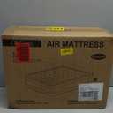 OhGeni Queen Air Mattress with Built in Pump, Inflatable Mattress Blow Up Mattress 18 Raised Comfort,Upgraded Surface Portable Bed, Air Bed for Home, Guest, Camping, Colchone Inflable, 650 lbs (Standard Height 18'' Black)