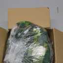 2 Pack 13Ft Artificial Spring Eucalyptus Flower Garland with White Roses, Fake Flower Greenery Floral Green Garland Vines for Wedding Arch Table Runner Backdrop Mantle Home Decorations (White)