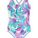 Kanu Surf Girls' Reese UPF 50 Beach Sport Criss-Cross One Piece Swimsuit (6)