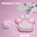 Cat Paw Squishy Big Fufu Squishies Giant Cat Paw Toy 5.5 Inch Large Paw Print Squishy Squeeze Toys Tangcii Pinch Family Silicone Stress Relief Cute Soft Sticky Toy for Adults Kids (Pink2)