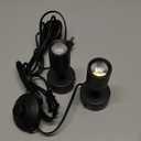 SUNVIE 2 Pack LED 120V SpotLights Indoor, 3W Up Lights Floor Spotlight, 3000K Uplights Indoor Accent Lighting for Plants Pictures Artwork, 5.9 FT Cord with Foot Switch