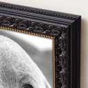 Ornate Black 18x24 Picture Frame with Raised Leaf Border, 18 x 24 in